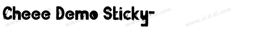 Cheee Demo Sticky字体转换